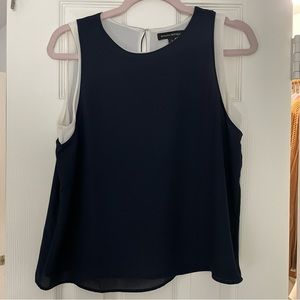 Navy Blue Sleeveless Top
